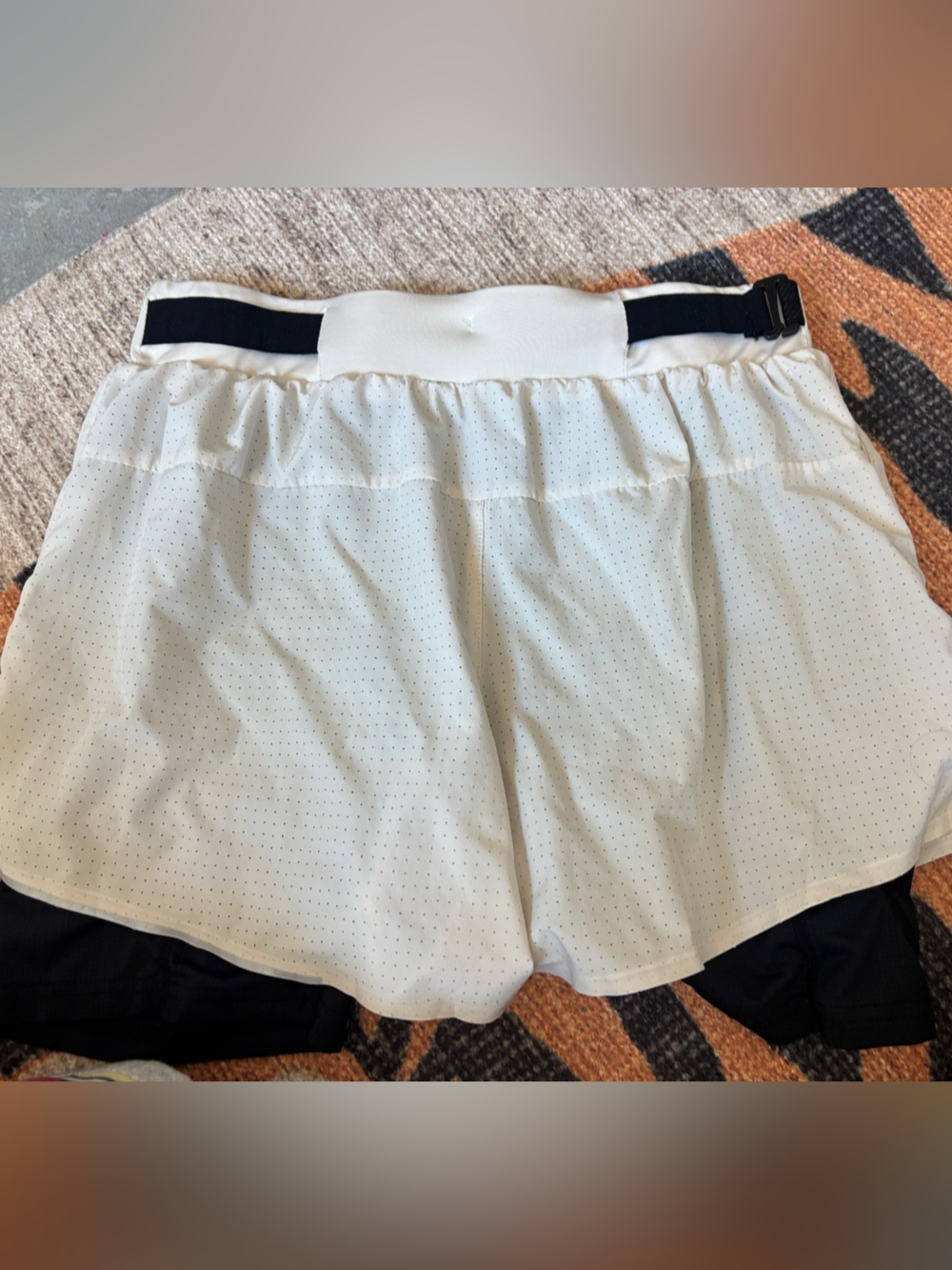 YoungLA White Layered Athletic Shirt with Black Inner Brief